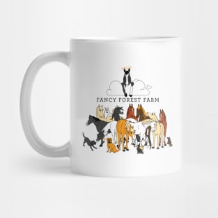 Fancy Forest Farm • Family Portrait 2023 • Dark Text Mug